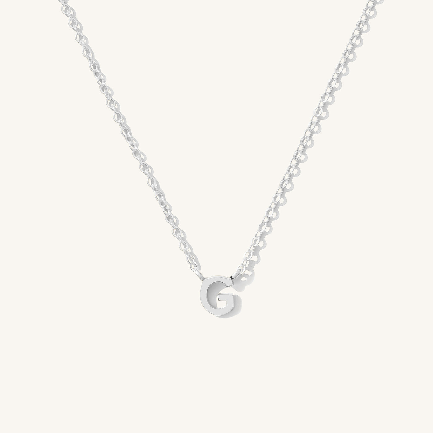 G Tiny Initial Necklace