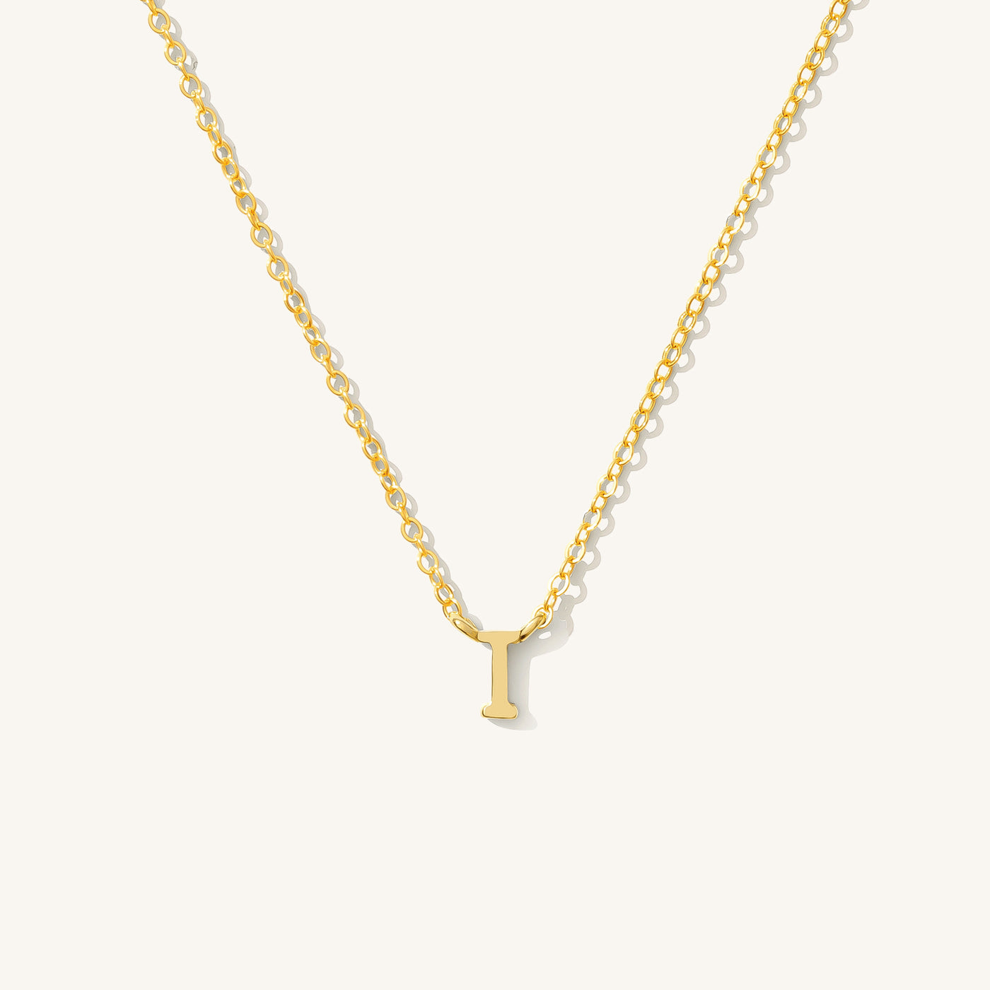 I Tiny Initial Necklace