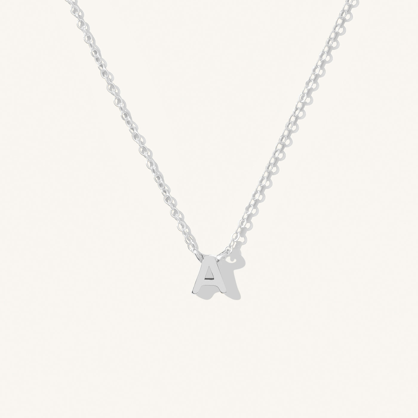 A Tiny Initial Necklace