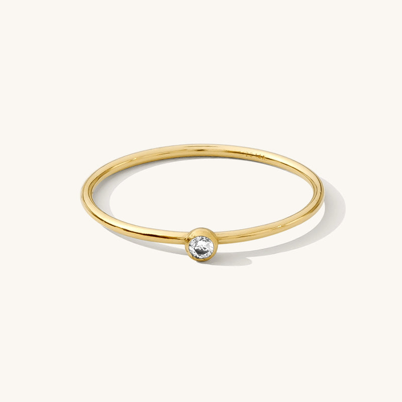 Tiny Solitaire Ring