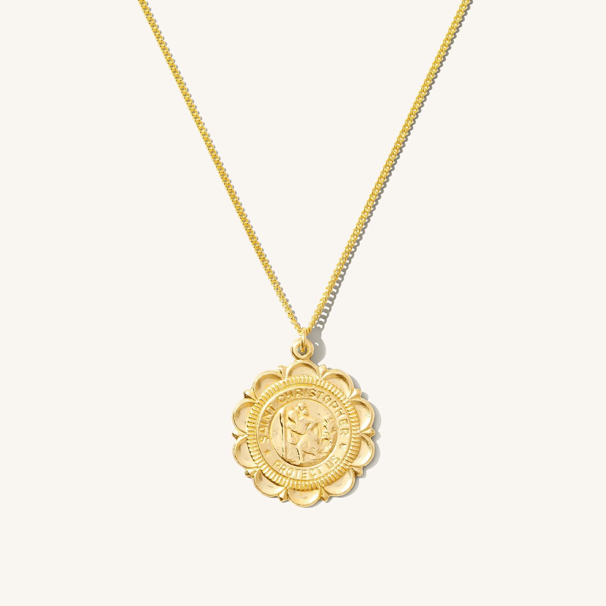 Dainty Birthstone Charm Necklace - Gold Filled - Dainty Coin