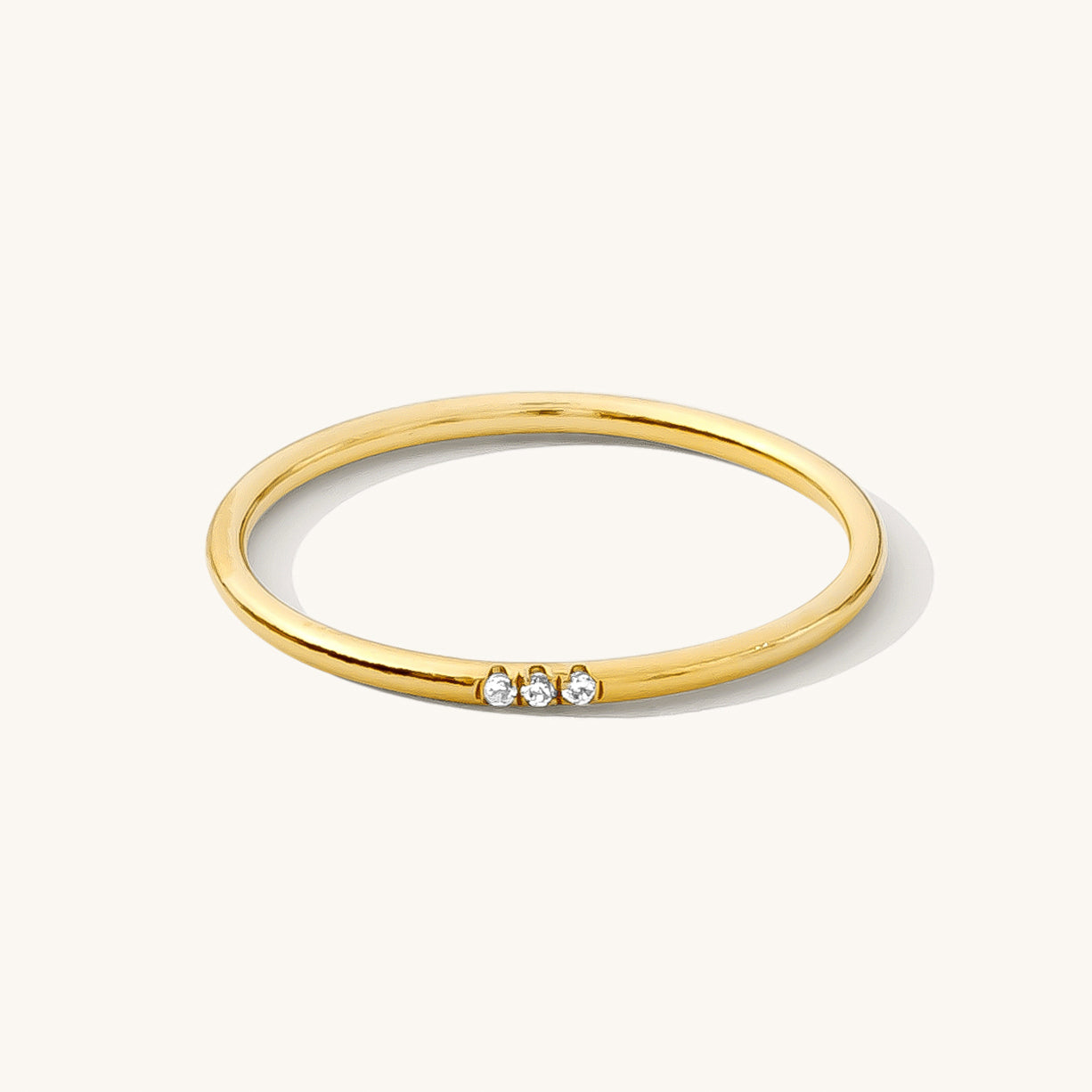 Triple Pavé CZ Stacking Ring | Simple & Dainty