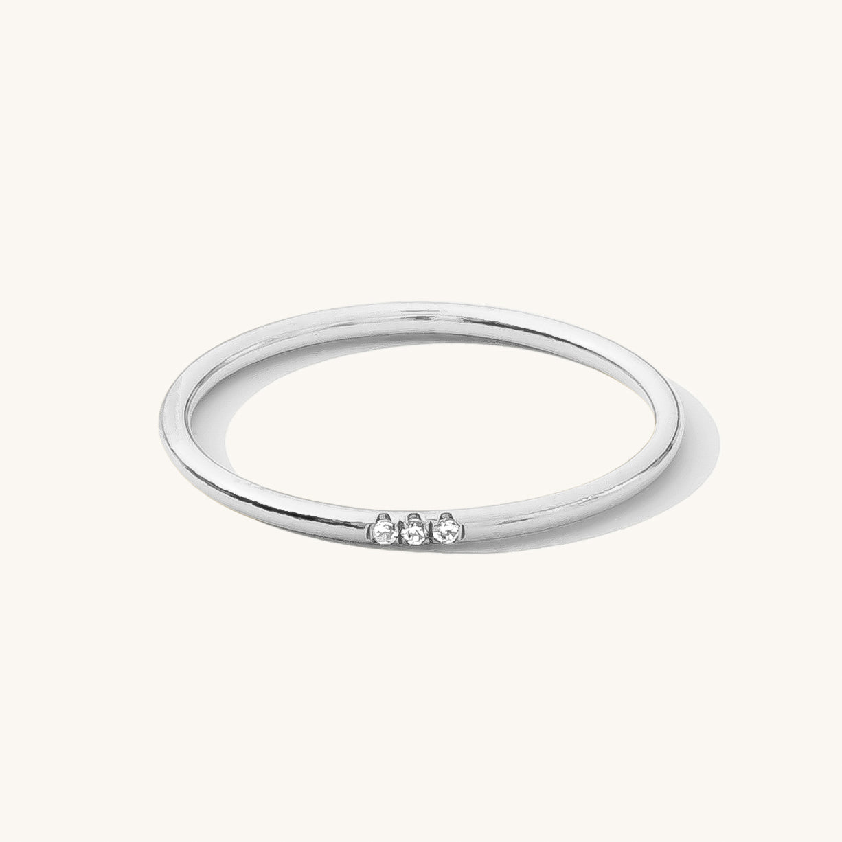 Triple Pavé CZ Stacking Ring | Simple & Dainty