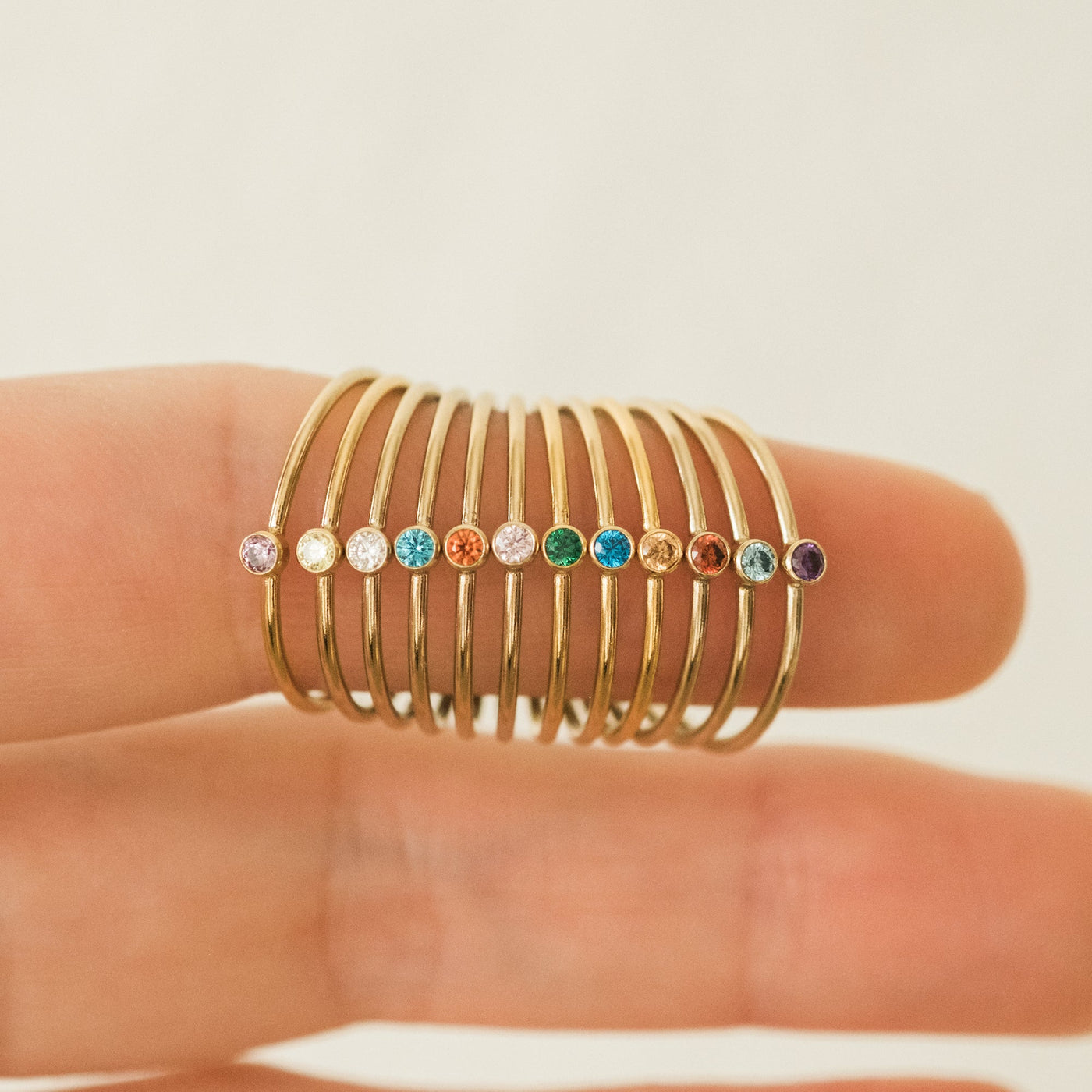 August Birthstone Ring (Peridot) | Simple & Dainty Jewelry