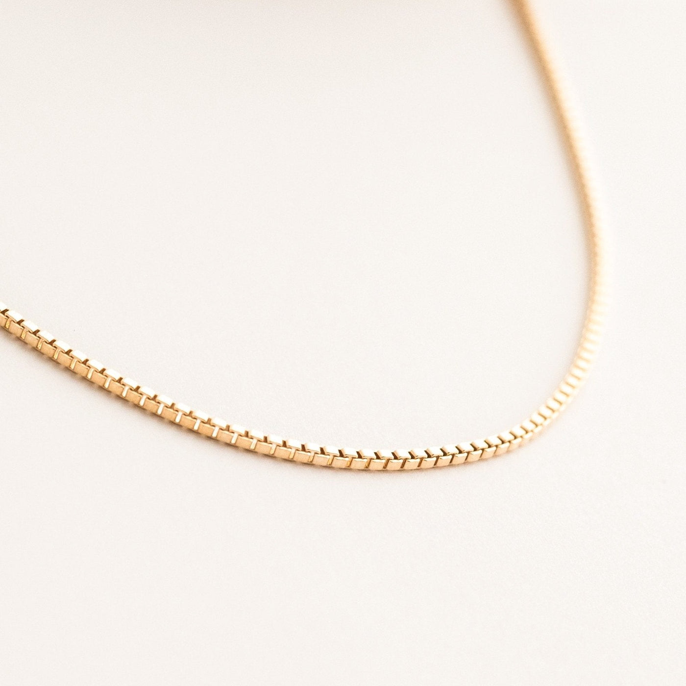 Box Chain Necklace by Simple & Dainty Jewelry