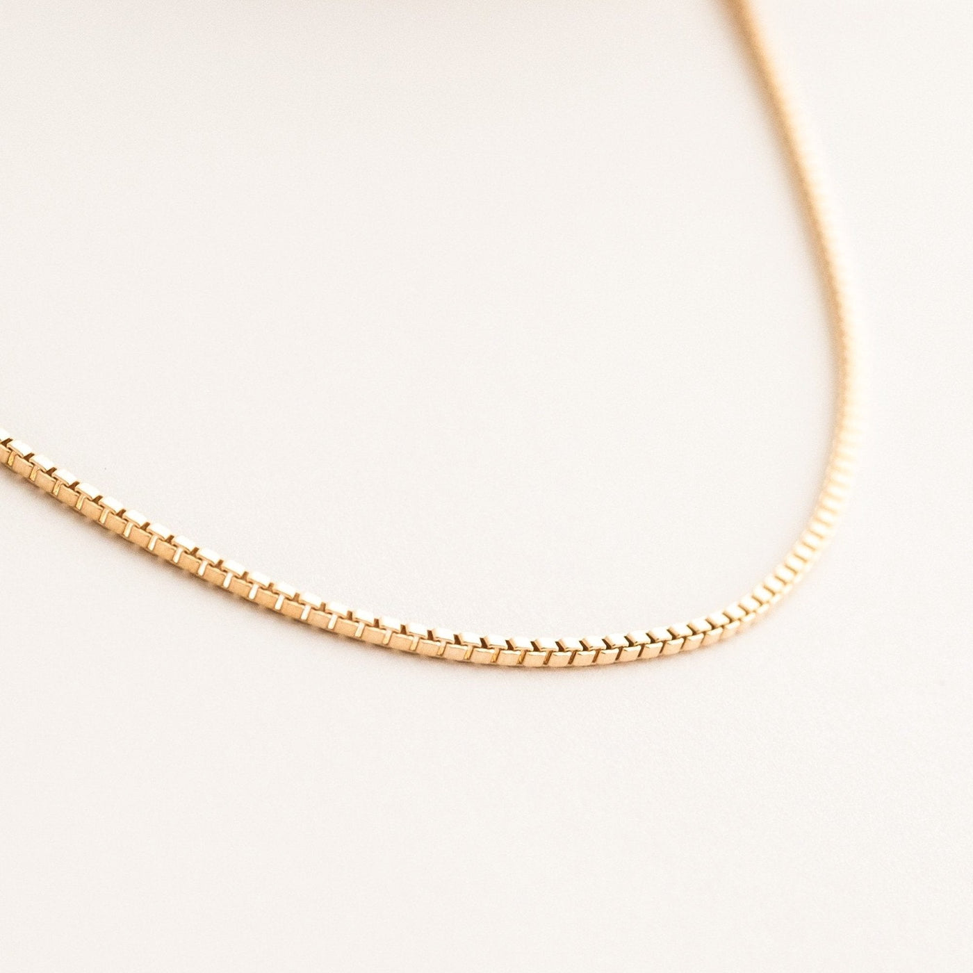 Box Chain Necklace | Simple & Dainty