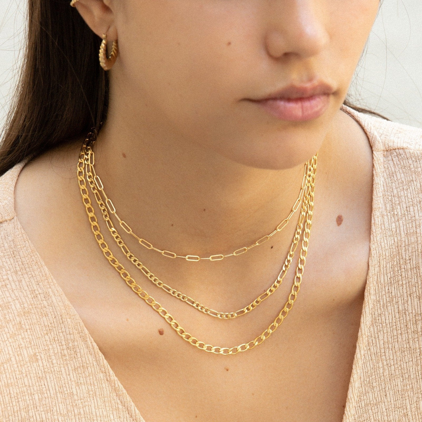 Chunky Curb Chain Necklace by Simple & Dainty Jewelry