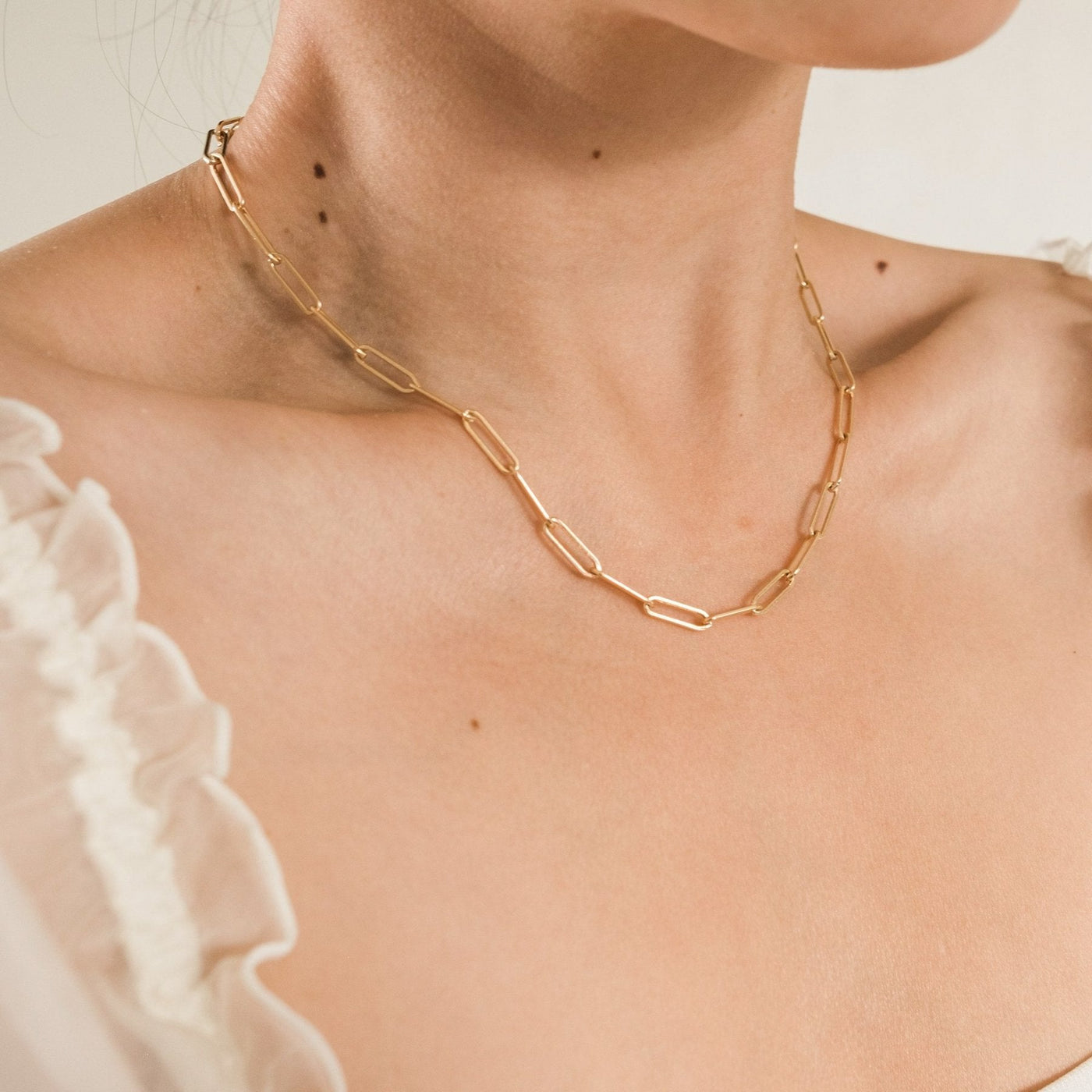 Chunky Paperclip Chain Necklace