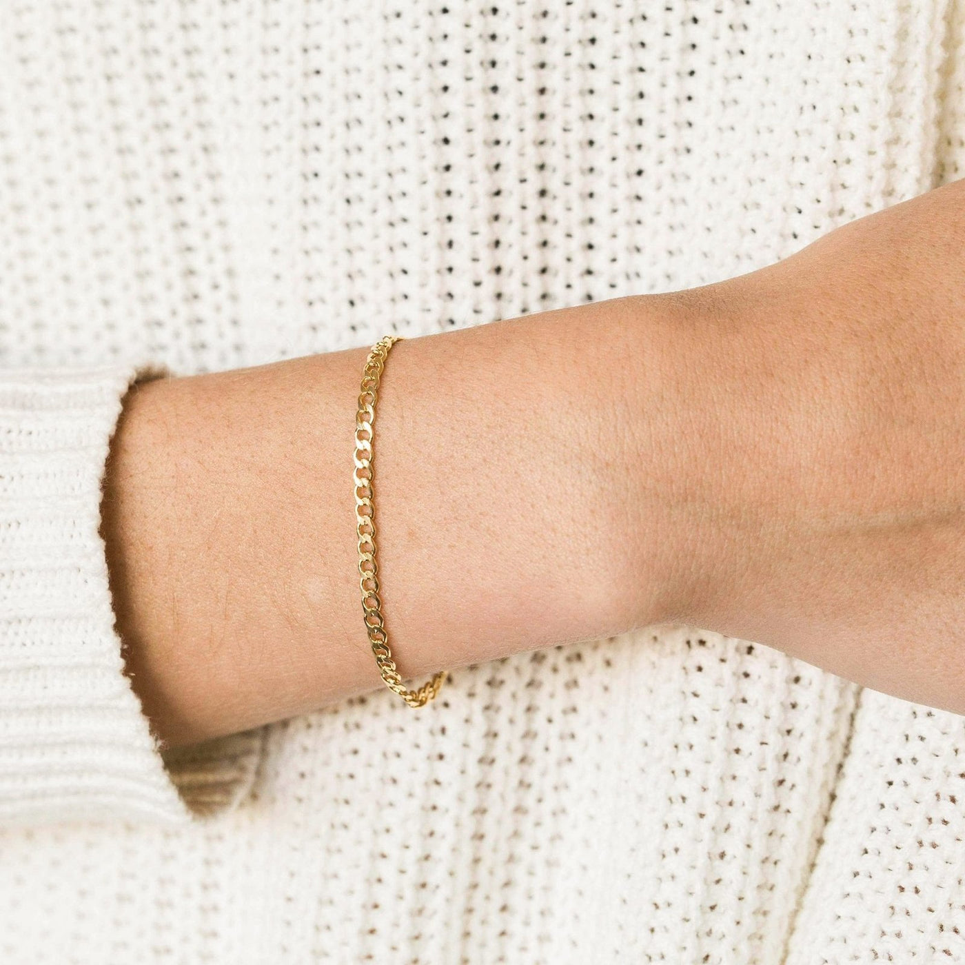 Curb Chain Bracelet by Simple & Dainty Jewelry