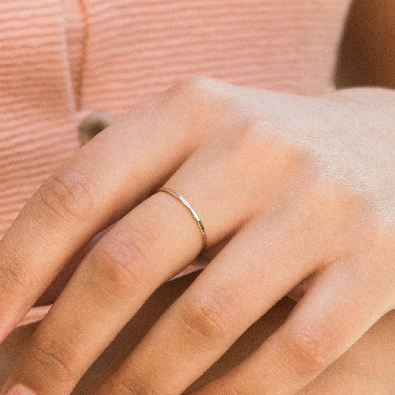 Dapped Stacking Ring | Simple & Dainty