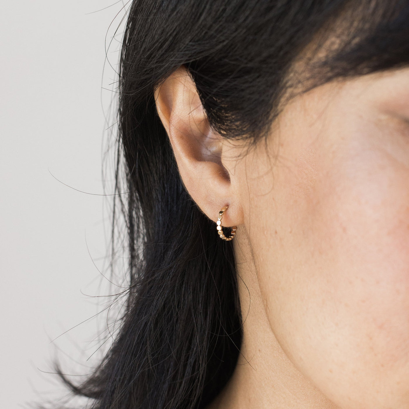 Dot Hoop Earrings | Simple & Dainty Jewelry