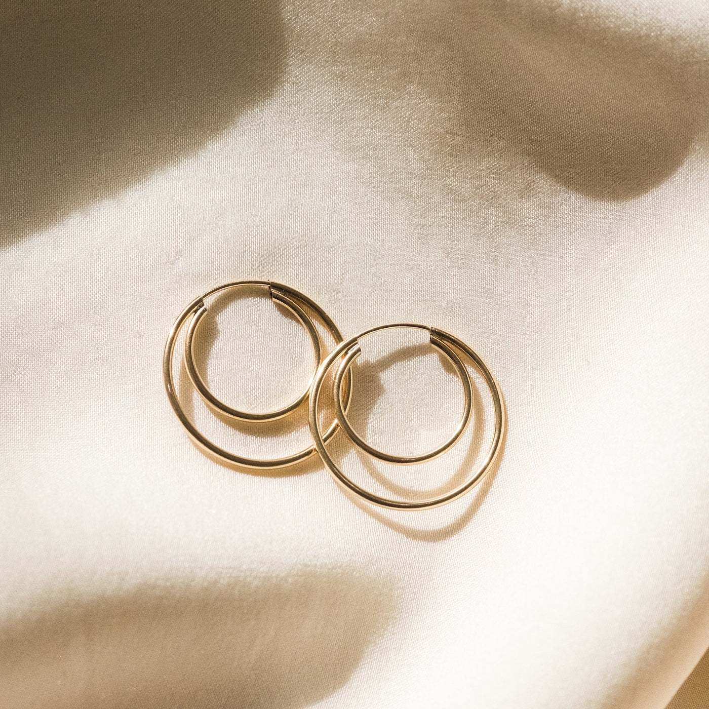 Double Hoop Earrings | Simple & Dainty Jewelry