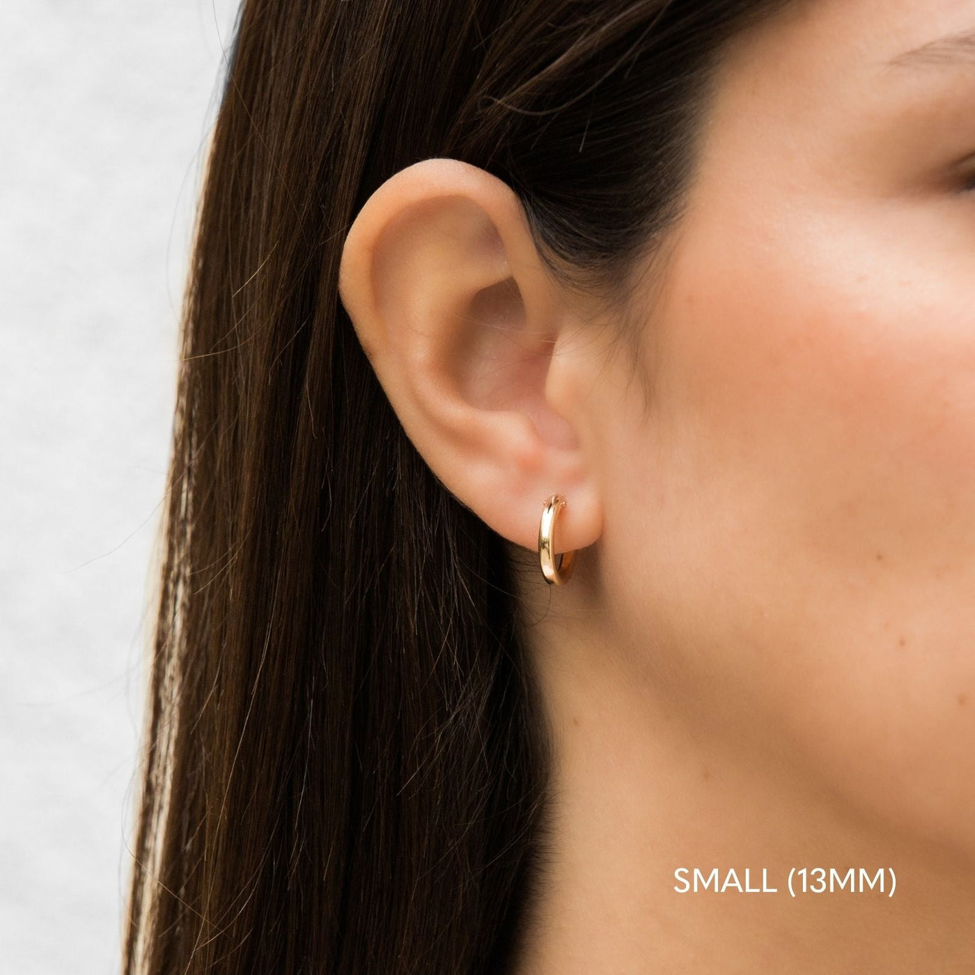 9ct Yellow Gold 2mm Flat Circle Stud Earrings - Simple Plain Everyday Comfort Studs