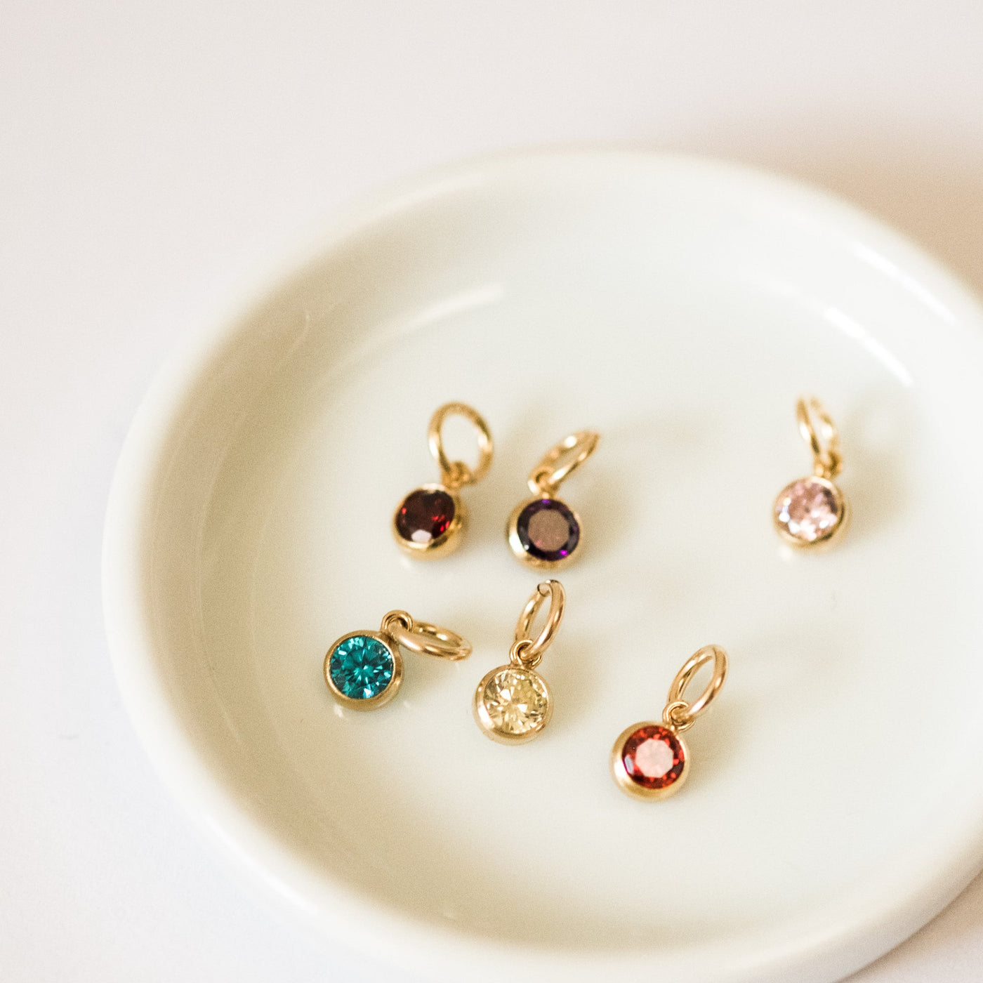 February Birthstone Charm (Amethyst) | Simple & Dainty Jewelry