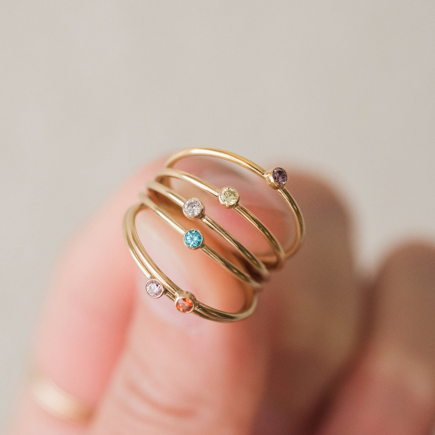 February Birthstone Ring (Amethyst) | Simple & Dainty Jewelry