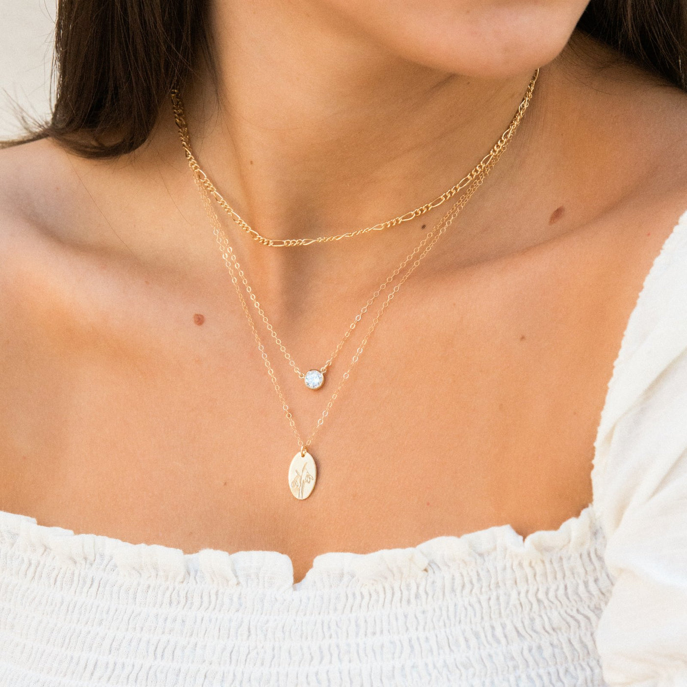 Figaro Chain Necklace by Simple & Dainty Jewelry