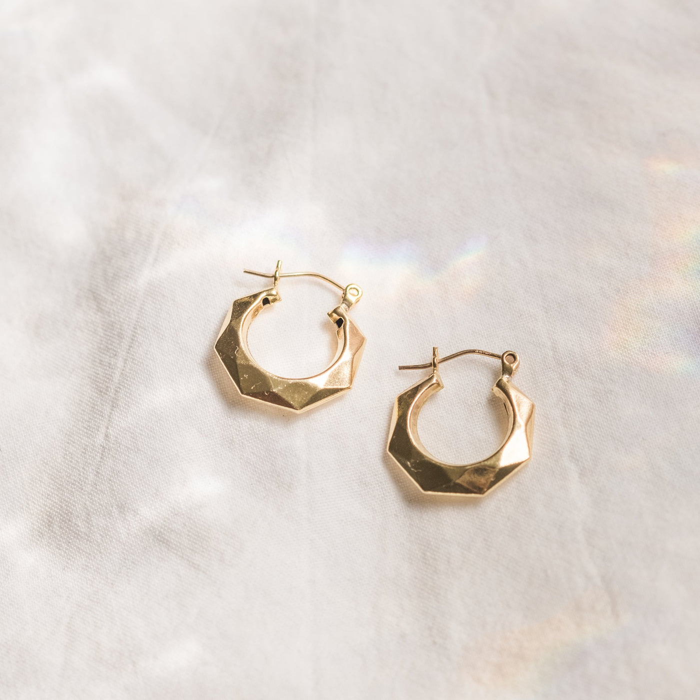 Geometric Hoop Earrings | Simple & Dainty Jewelry