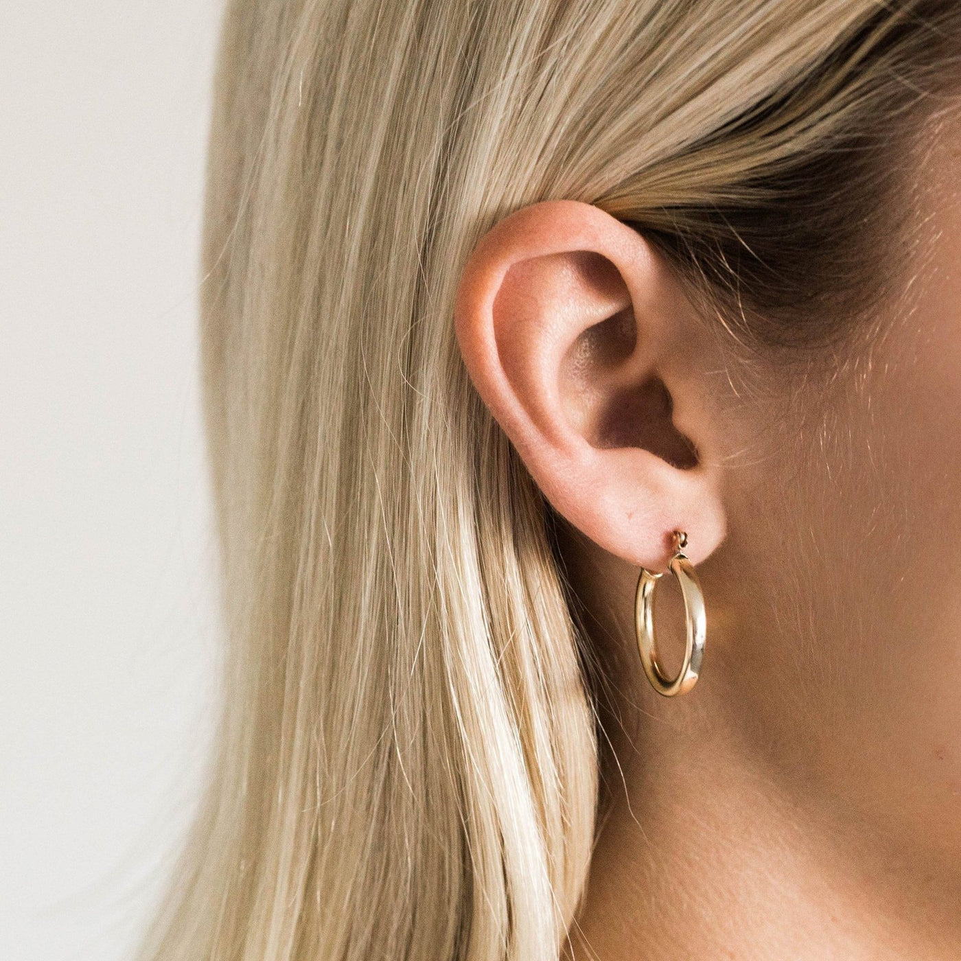 Gold Chunky Hoop Earrings | Simple & Dainty