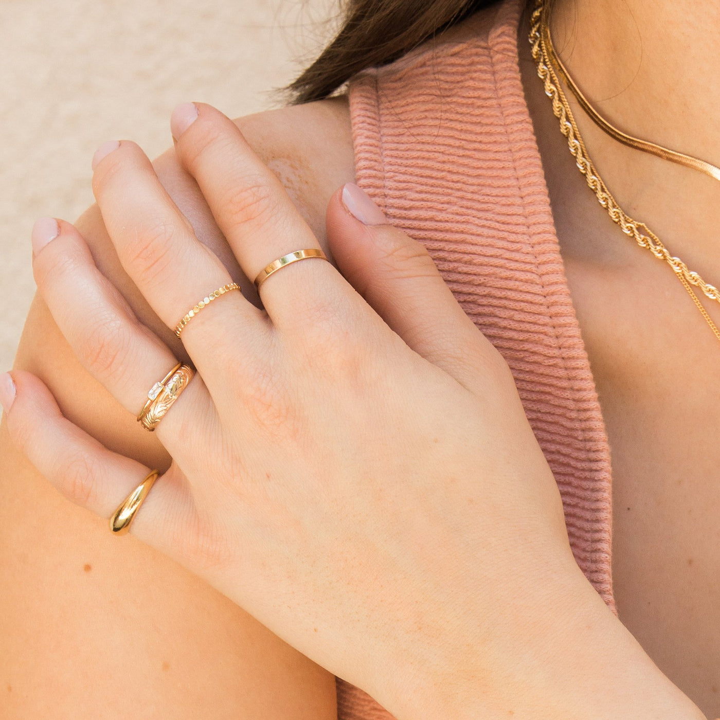 Gold Dome Ring by Simple & Dainty Jewelry