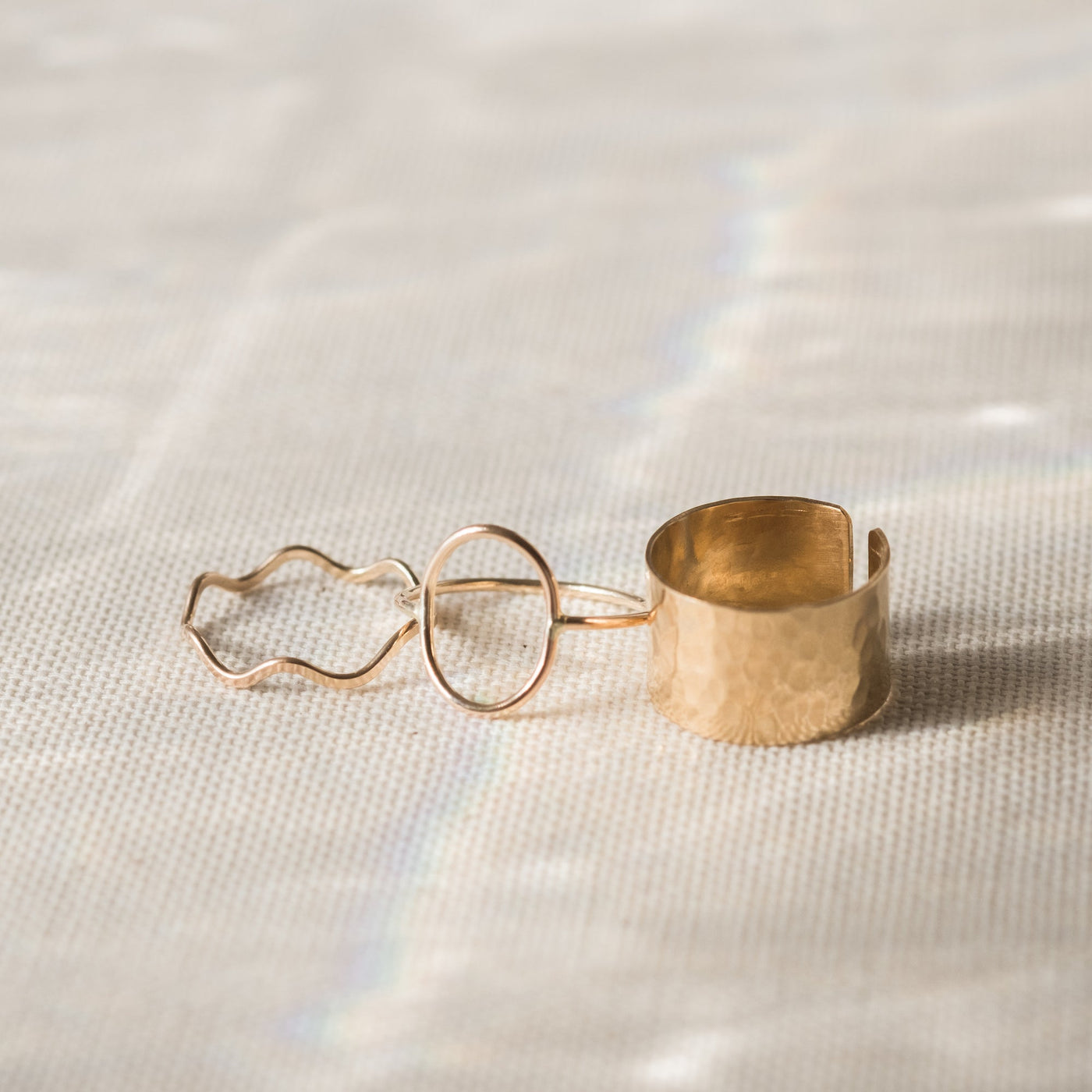 Hammered Cuff Ring | Simple & Dainty