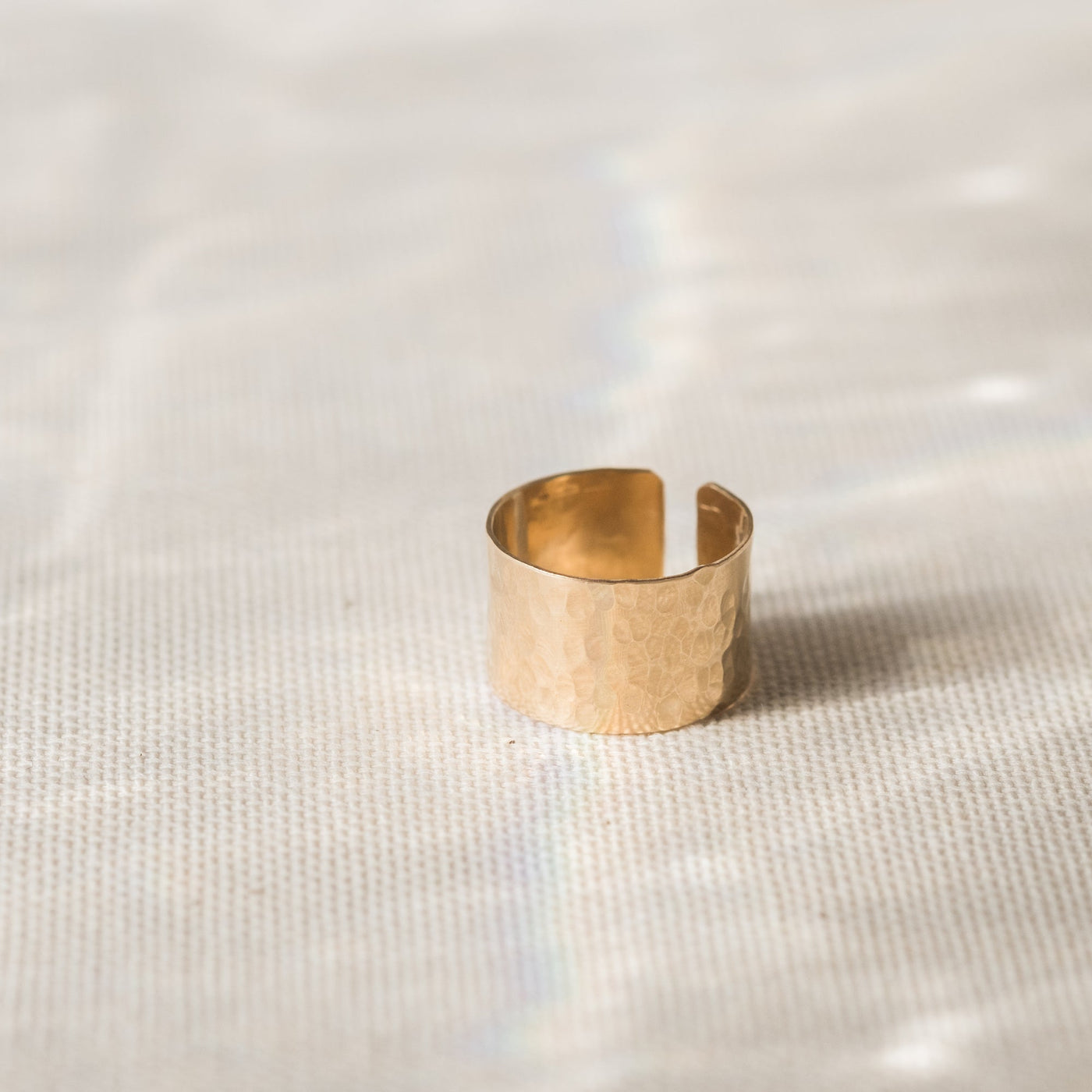 Hammered Cuff Ring | Simple & Dainty