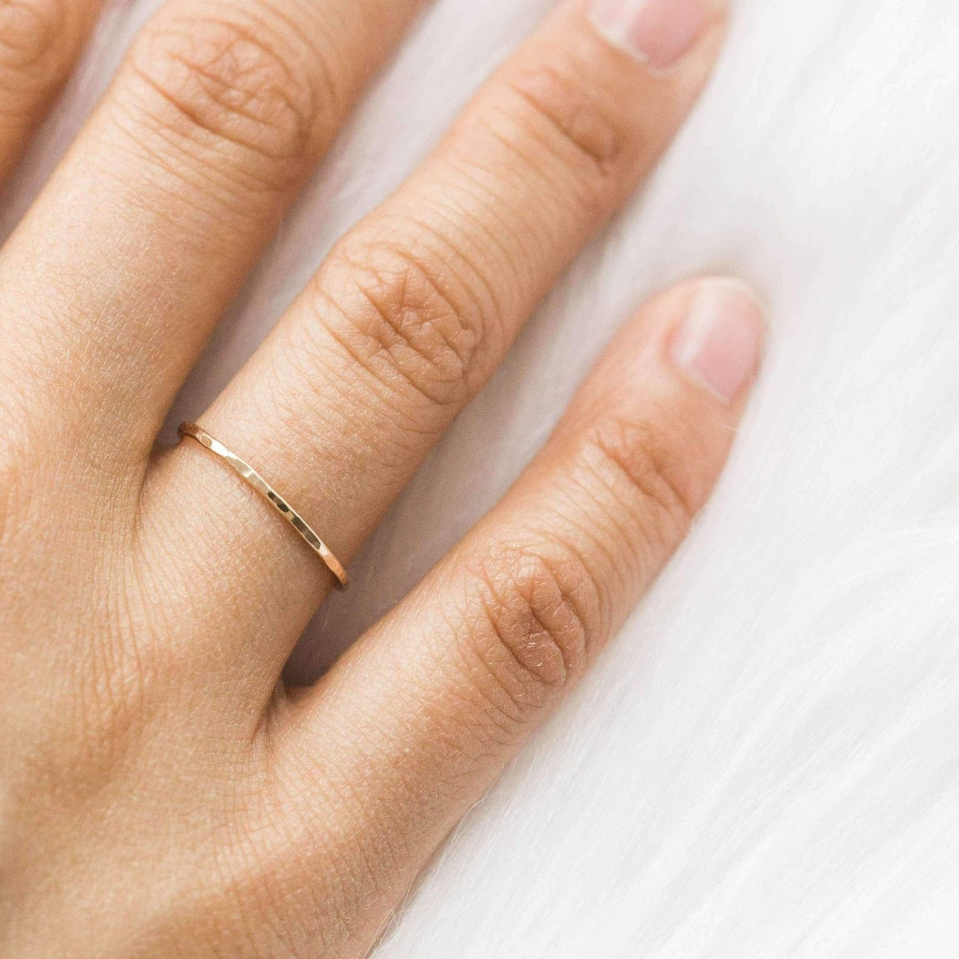 Hammered Stacking Ring | Simple & Dainty