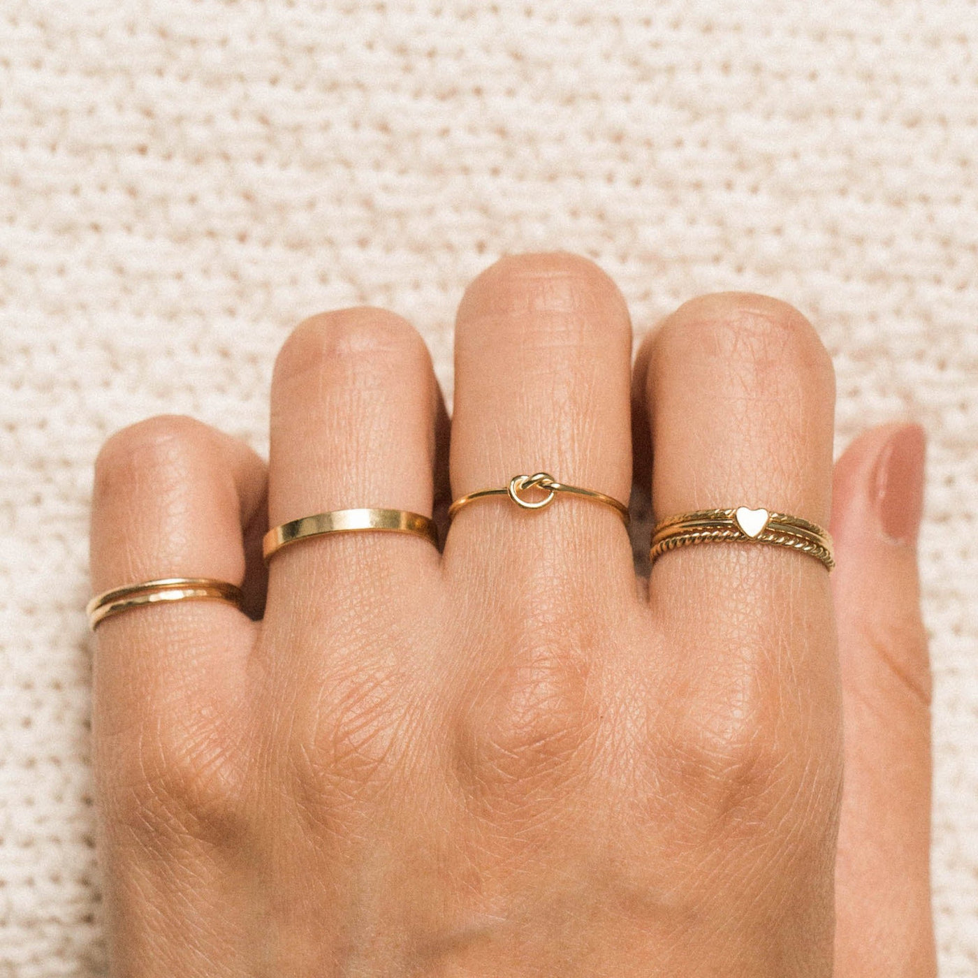 Hammered Stacking Ring | Simple & Dainty