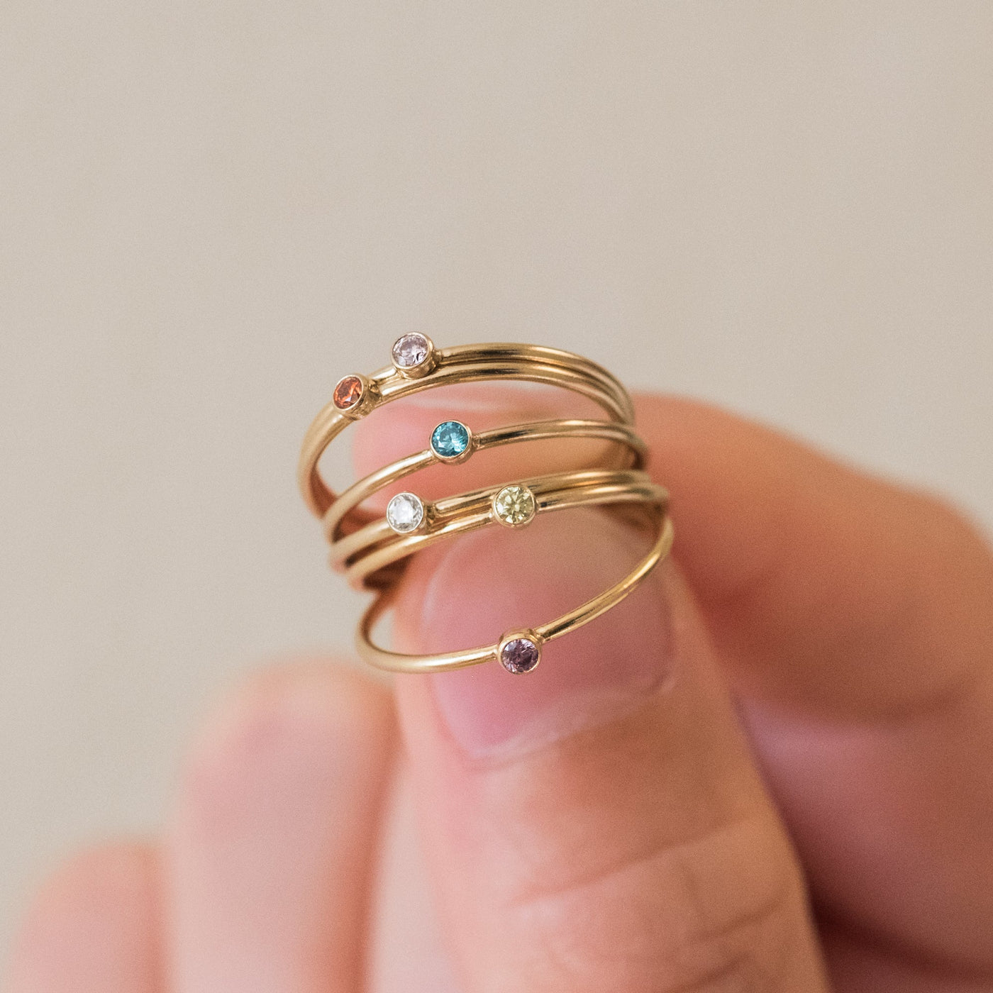 July Birthstone Ring (Ruby) | Simple & Dainty Jewelry