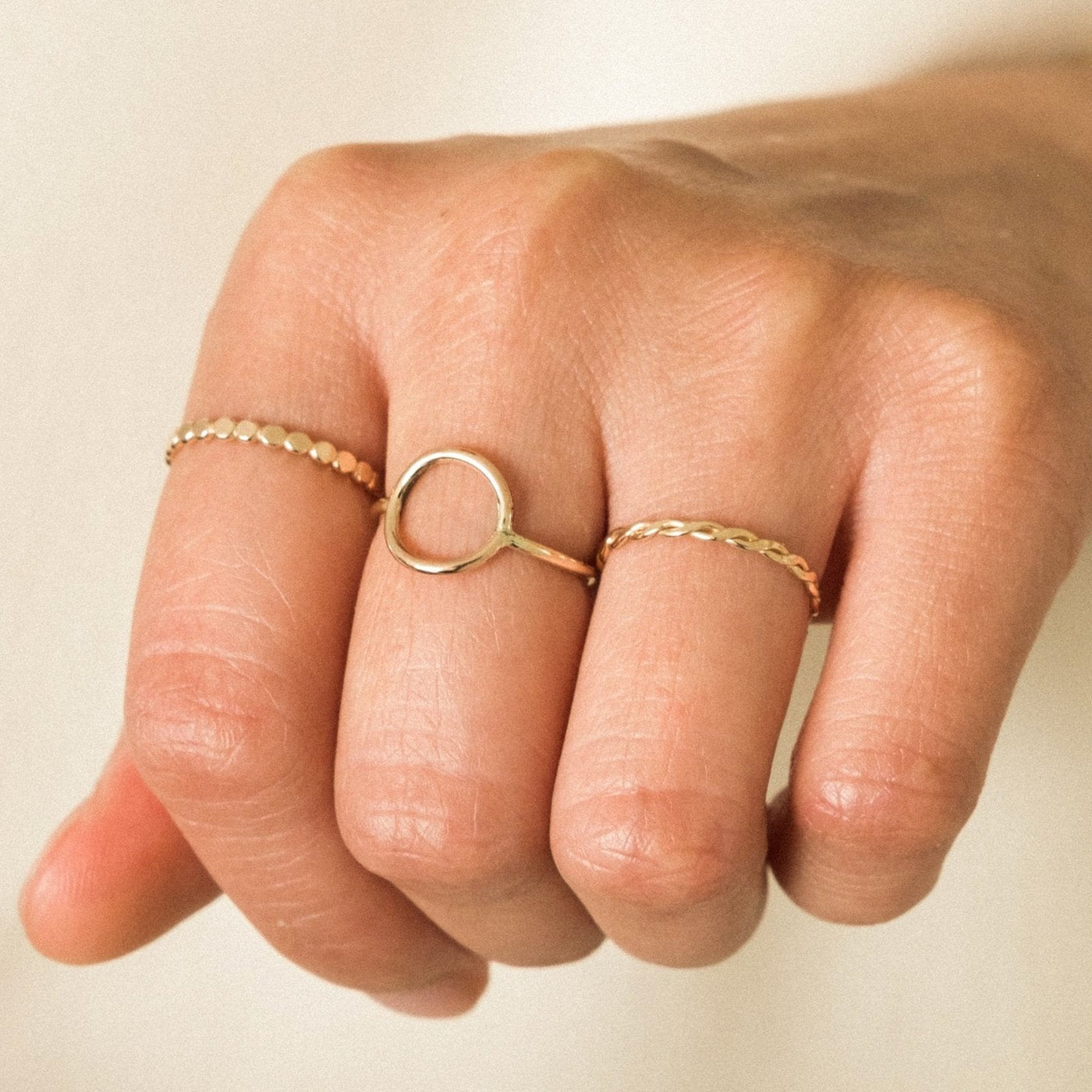 Karma Circle Ring by Simple & Dainty Jewelry