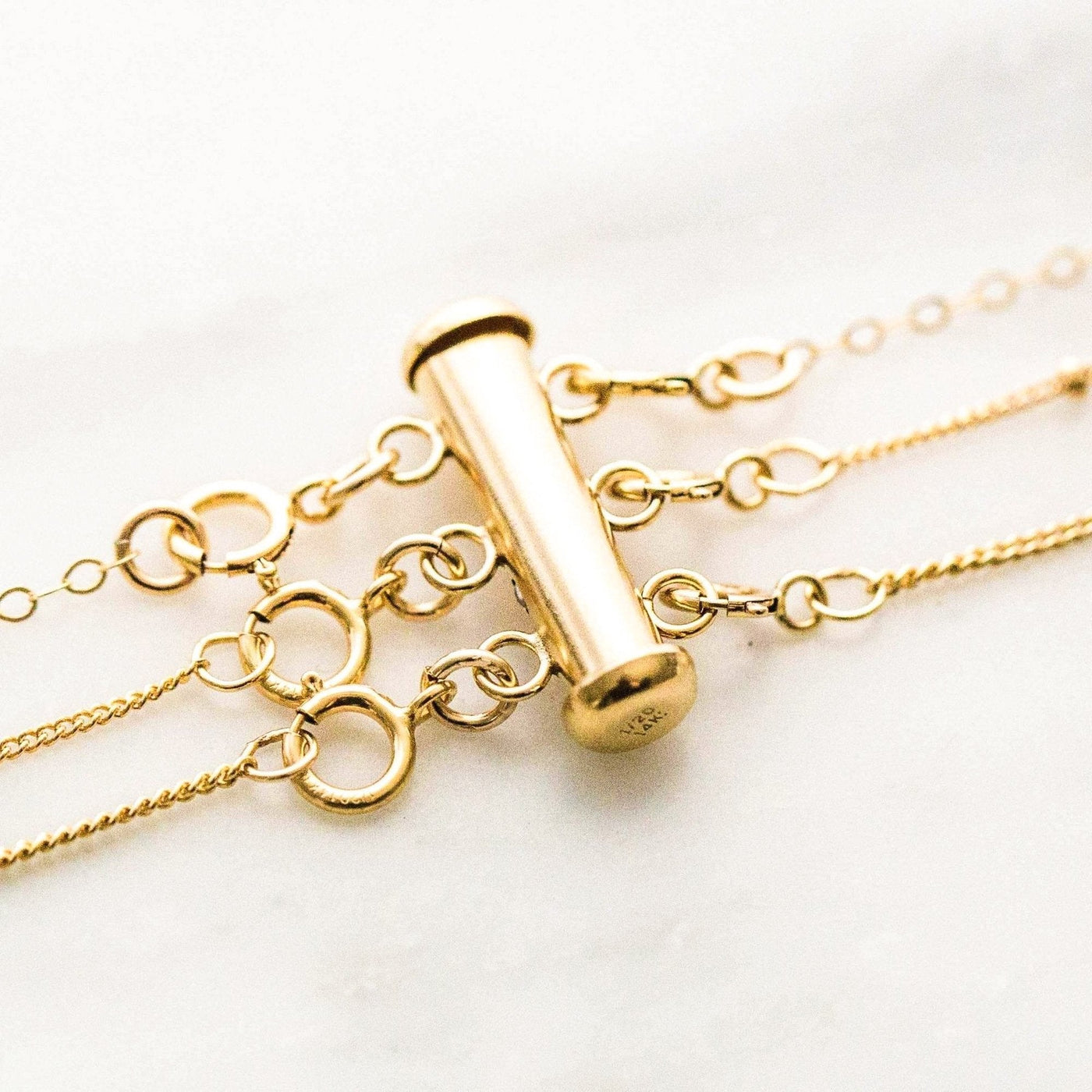 2 Clasps 3 Clasps Layered Necklace Detangler by Simple & Dainty Jewelry