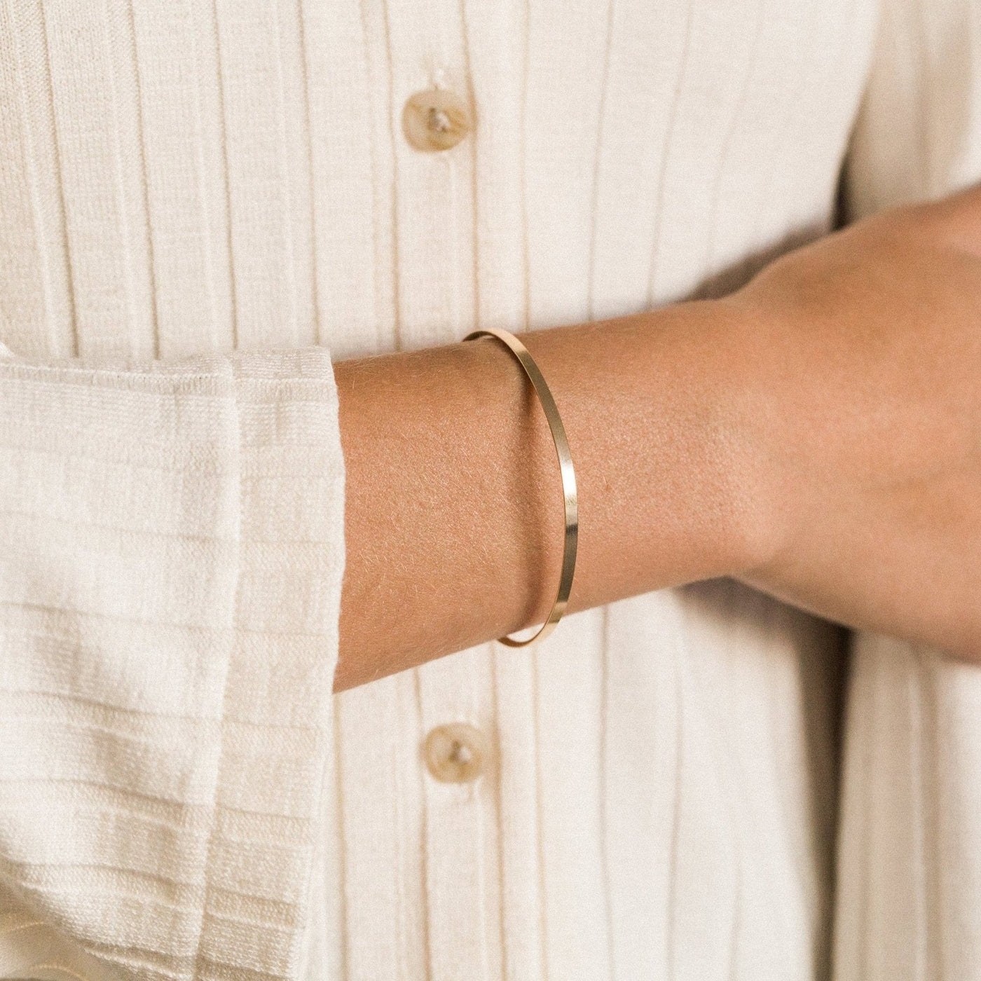 Gold Cuff Bracelet | Simple & Dainty