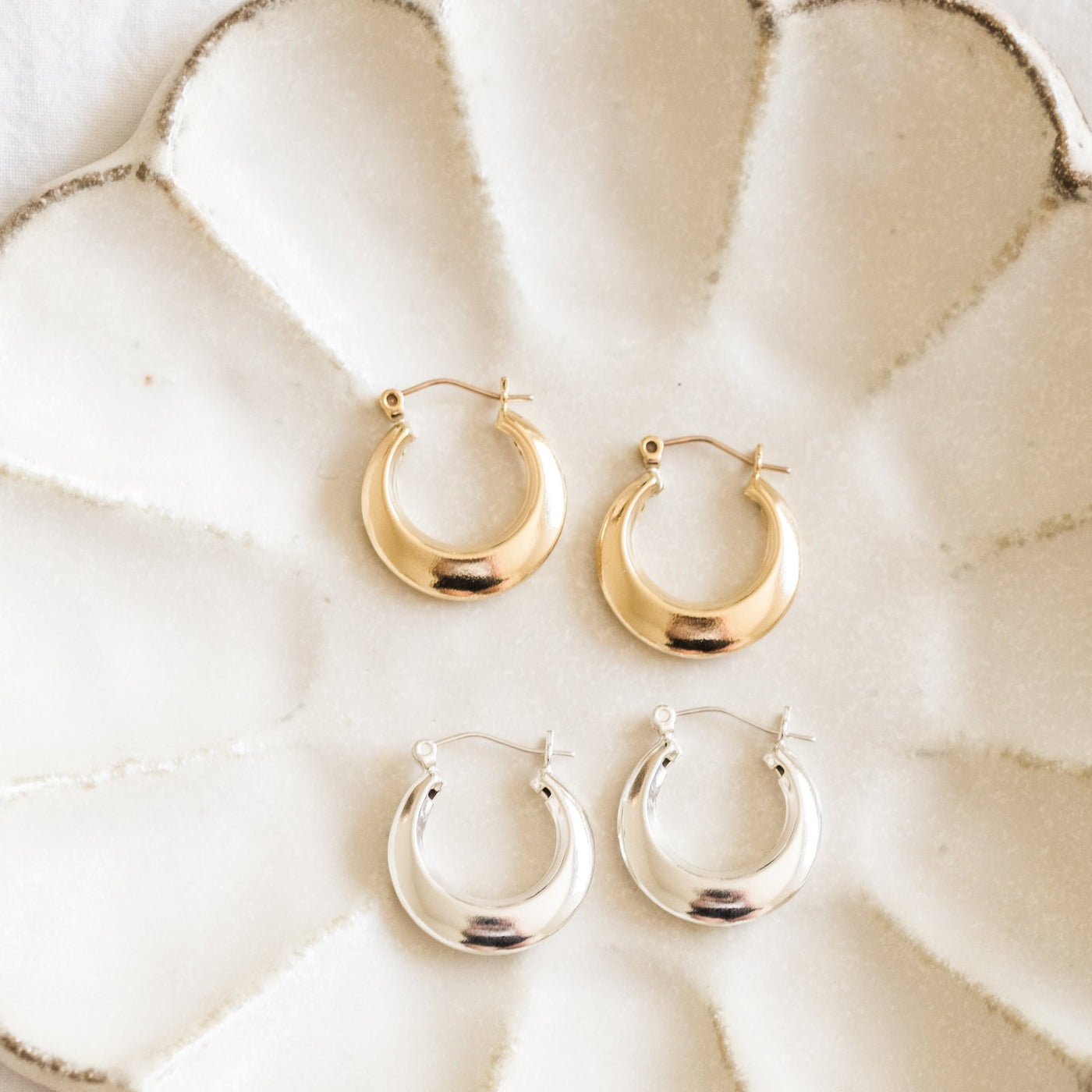 Modern Hoop Earrings | Simple & Dainty Jewelry