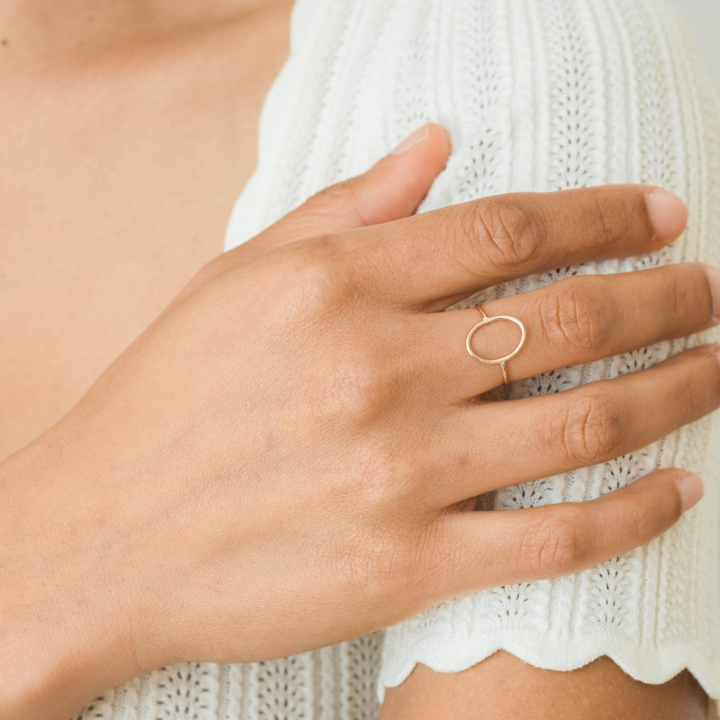 Open Oval Ring | Simple & Dainty Jewelry