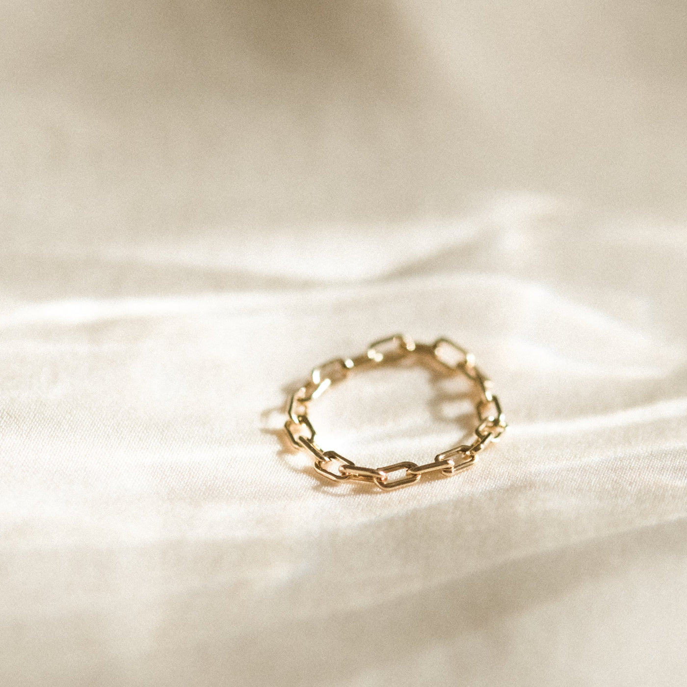 Paperclip Chain Ring | Simple & Dainty Jewelry