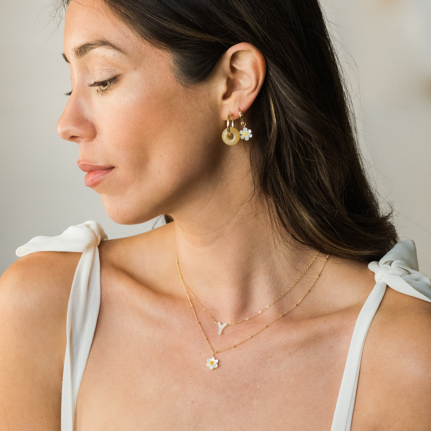 Pearl Initial Necklace | Simple & Dainty Jewelry