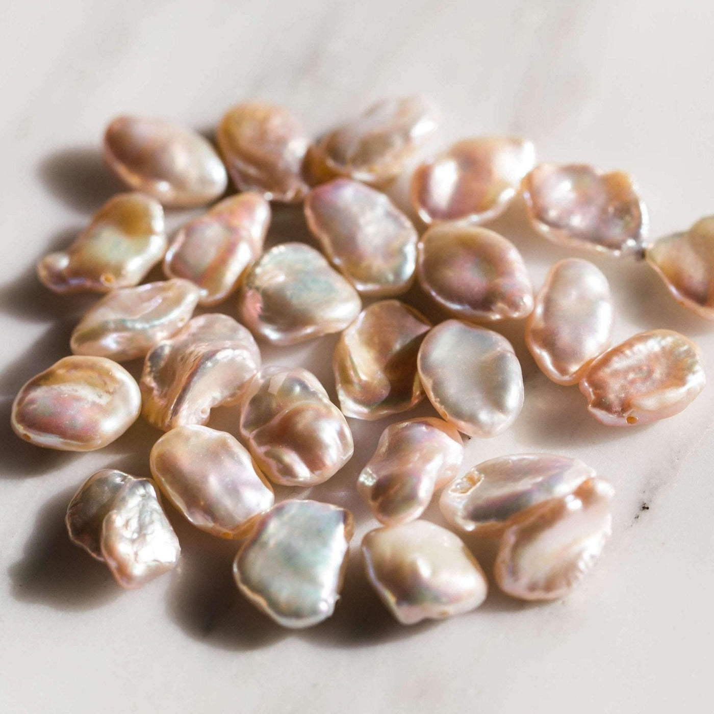Pink Keshi Pearl Necklace | Simple & Dainty