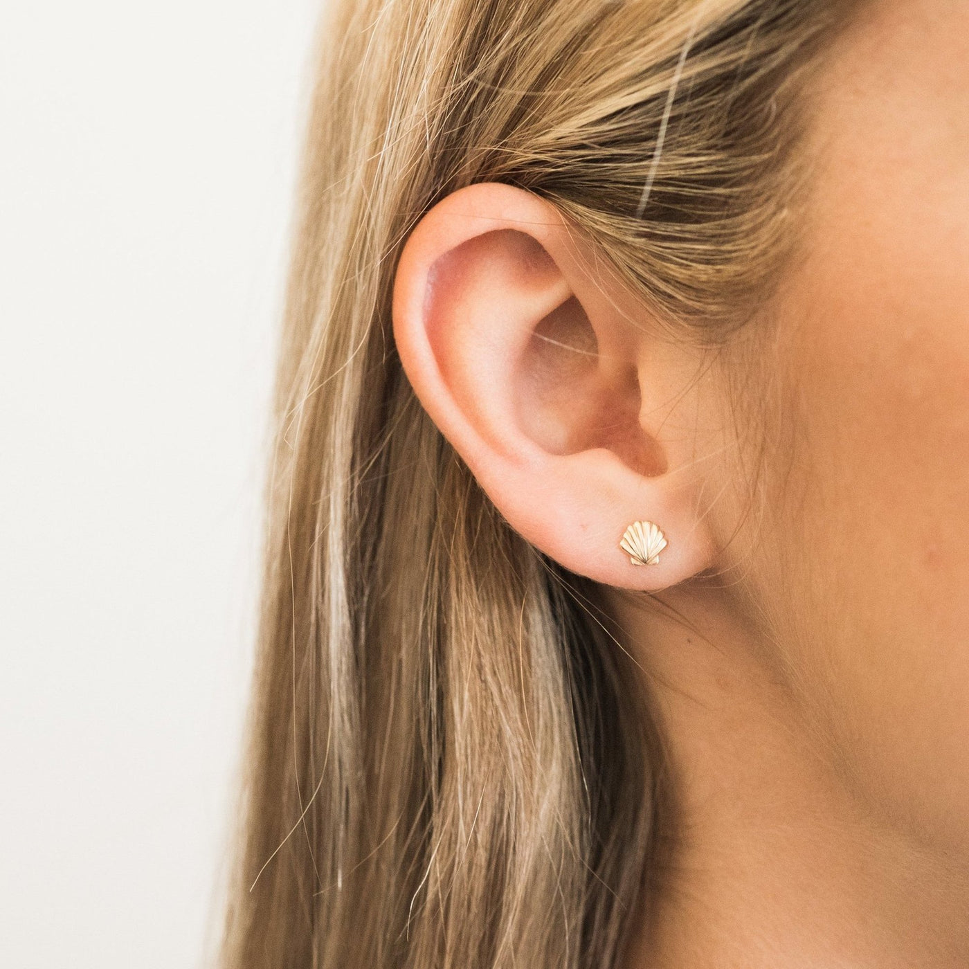 Seashell Stud Earrings | Simple & Dainty