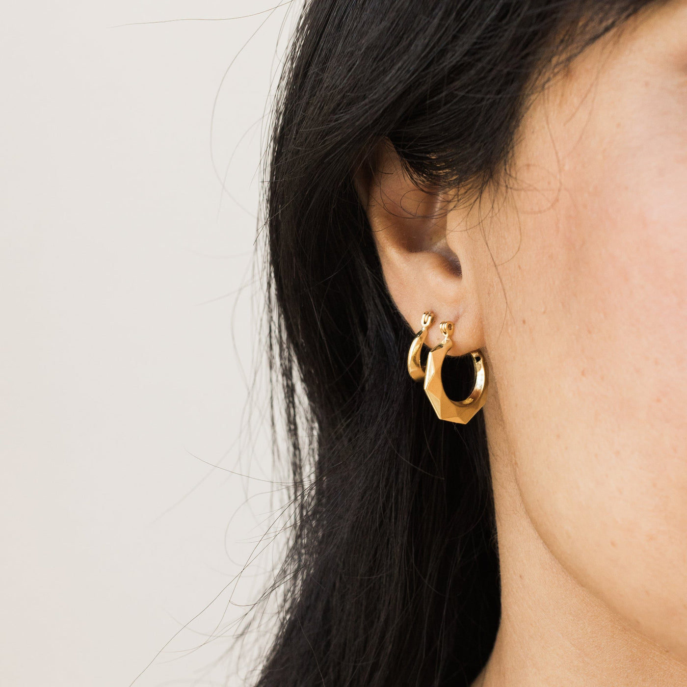 Small Modern Hoop Earrings | Simple & Dainty Jewelry