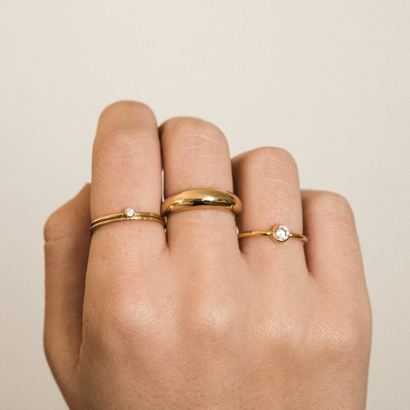 Gold Solitaire Ring | Simple & Dainty