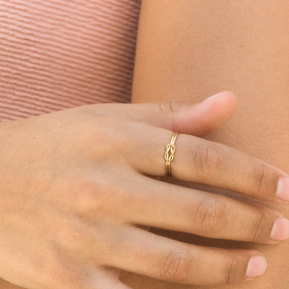 Square Knot Ring | Simple & Dainty