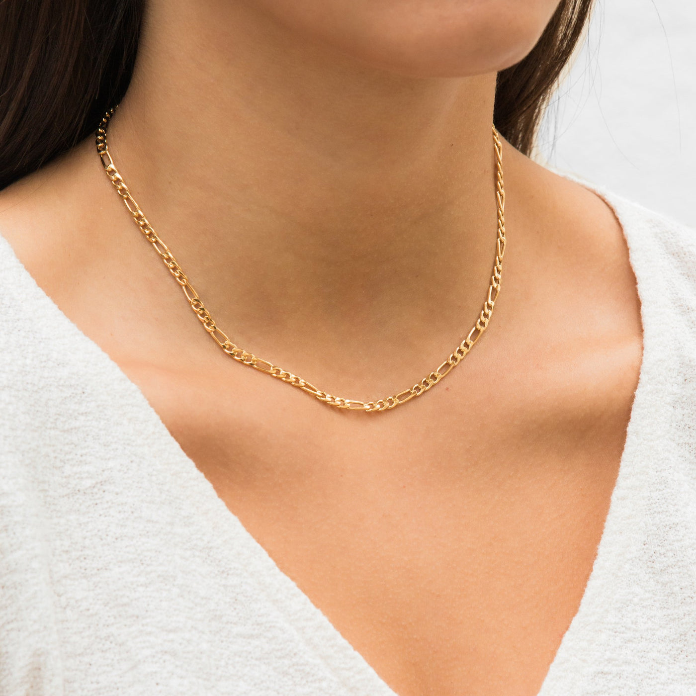 Thick Figaro Chain Necklace | Simple & Dainty Jewelry