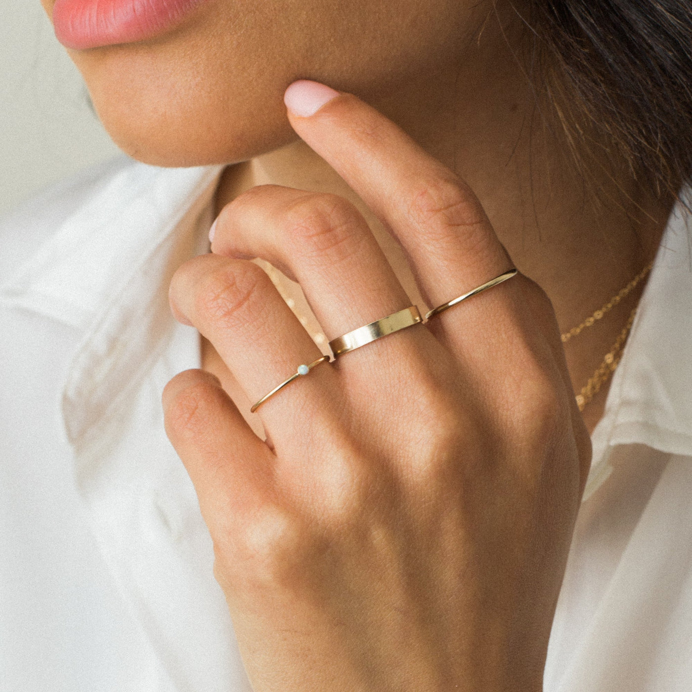 Thick Flat Band Ring | Simple & Dainty