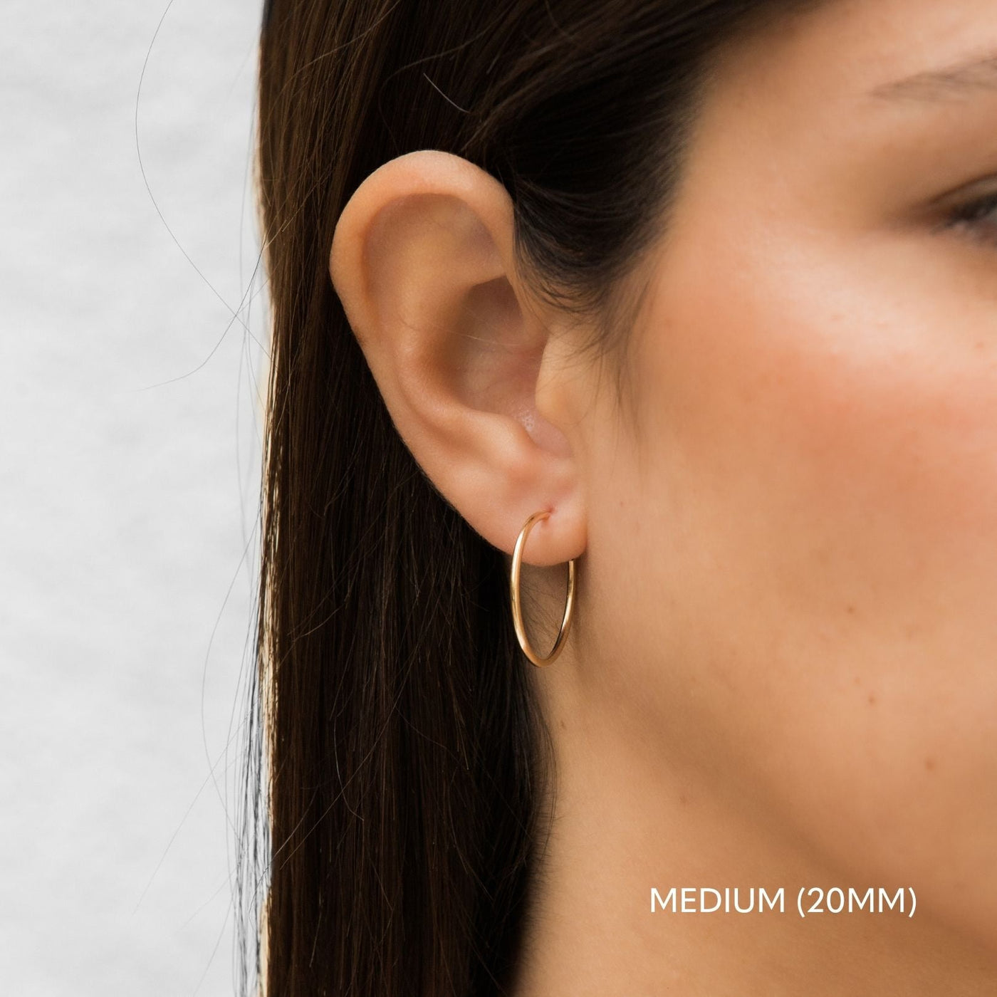 Medium (20mm) Thin Hoop Earrings | Simple & Dainty Jewelry