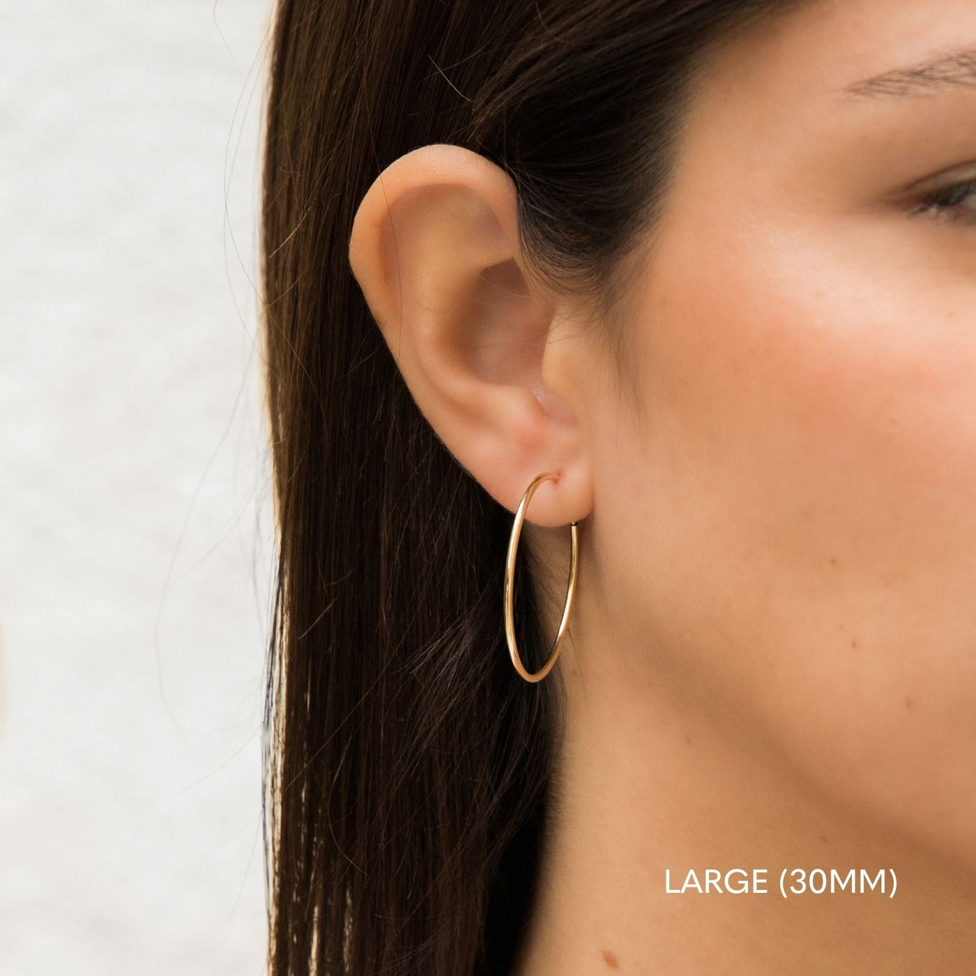 Large (30mm) Thin Hoop Earrings | Simple & Dainty Jewelry