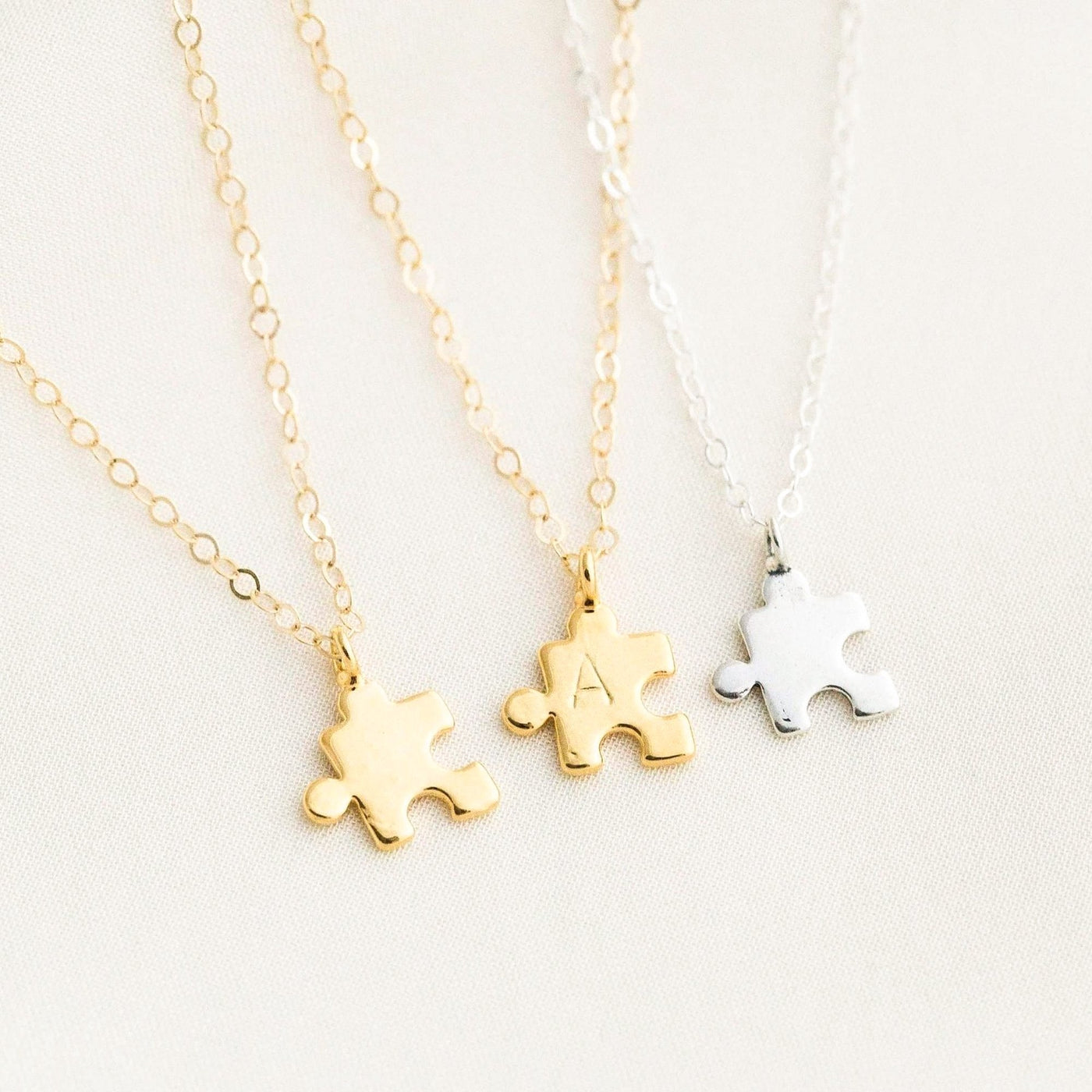 Tiny Puzzle Necklace by Simple & Dainty Jewelry