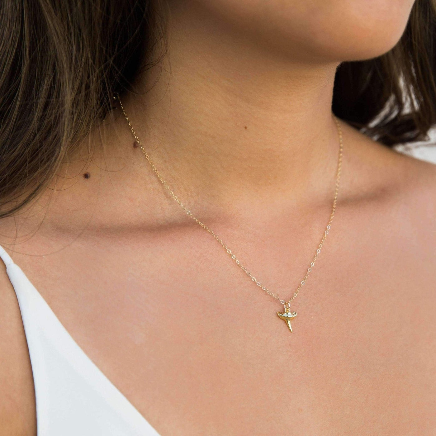 Tiny Shark Tooth Necklace | Simple & Dainty
