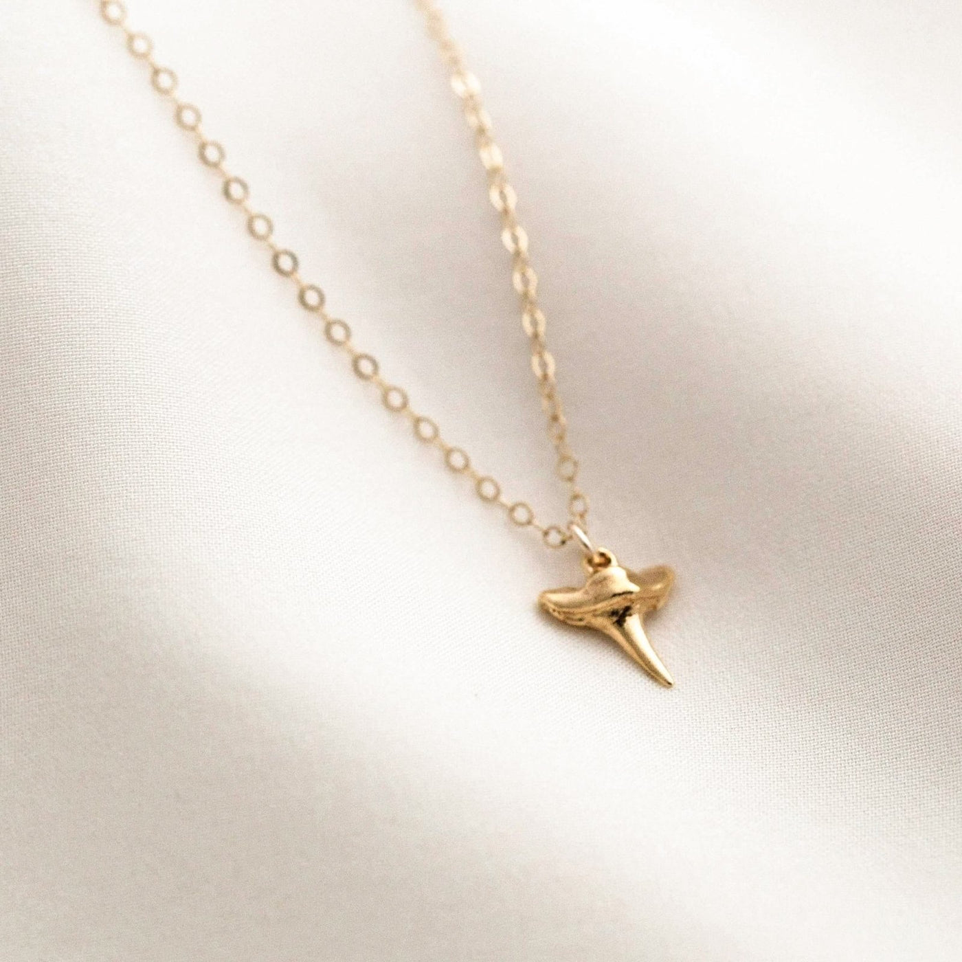 Tiny Shark Tooth Necklace by Simple & Dainty Jewelry
