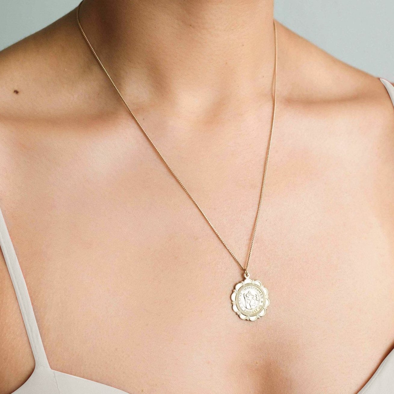 Traveler's Coin Necklace by Simple & Dainty Jewelry