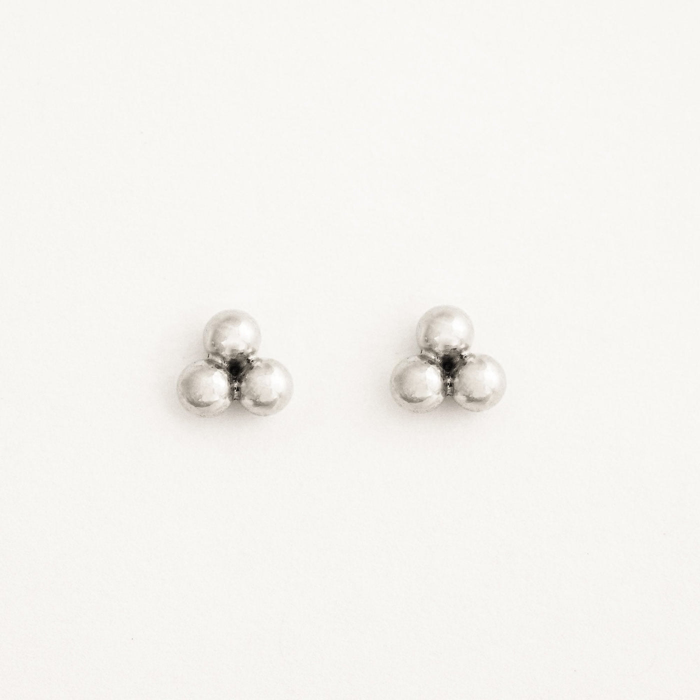 Triple Ball Stud Earrings by Simple & Dainty Jewelry