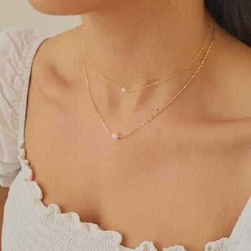 Baby Smile Dainty Pearl Necklace – wimsi.co
